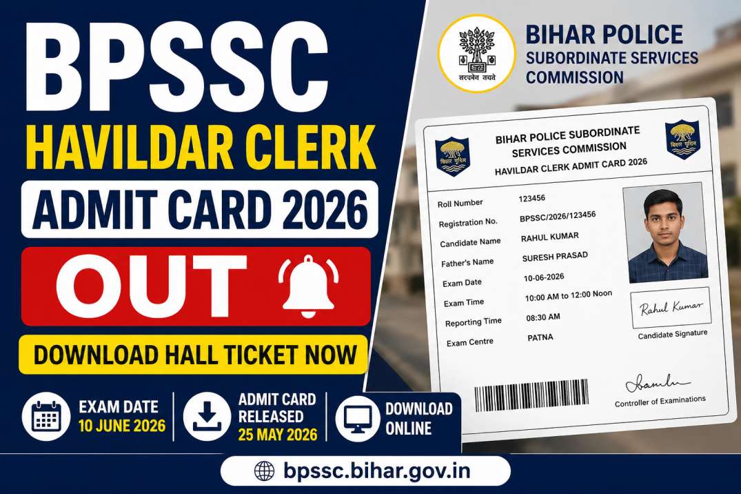 BPSSC Havildar Clerk Admit Card 2026