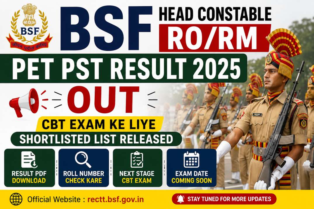 BSF Head Constable RO RM Result 2025