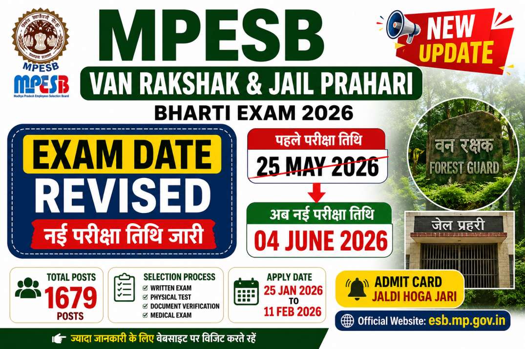 MPESB Van Rakshak Exam Date 2026