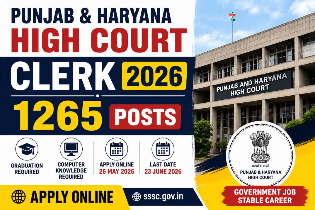 Punjab and Haryana High Court Clerk Recruitment 2026