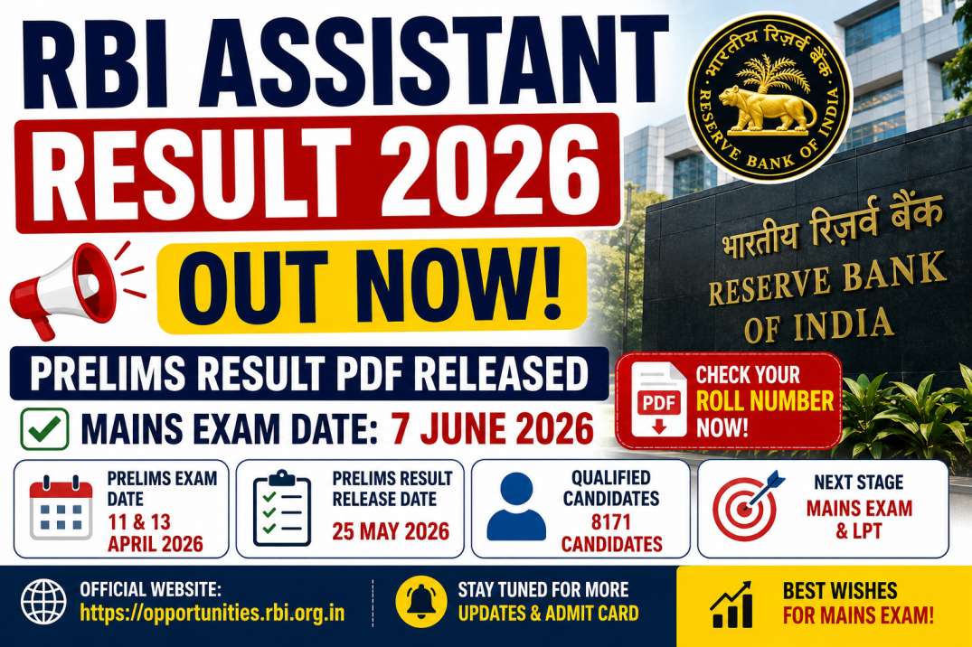 RBI Assistant Result 2026