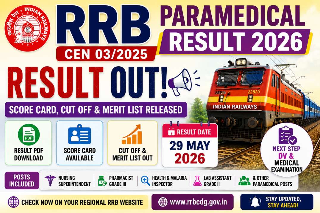RRB Paramedical Result 2026