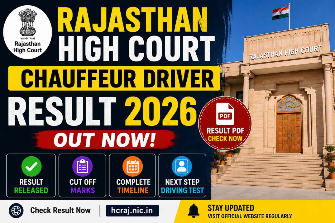 Rajasthan High Court Chauffeur Driver Result 2026