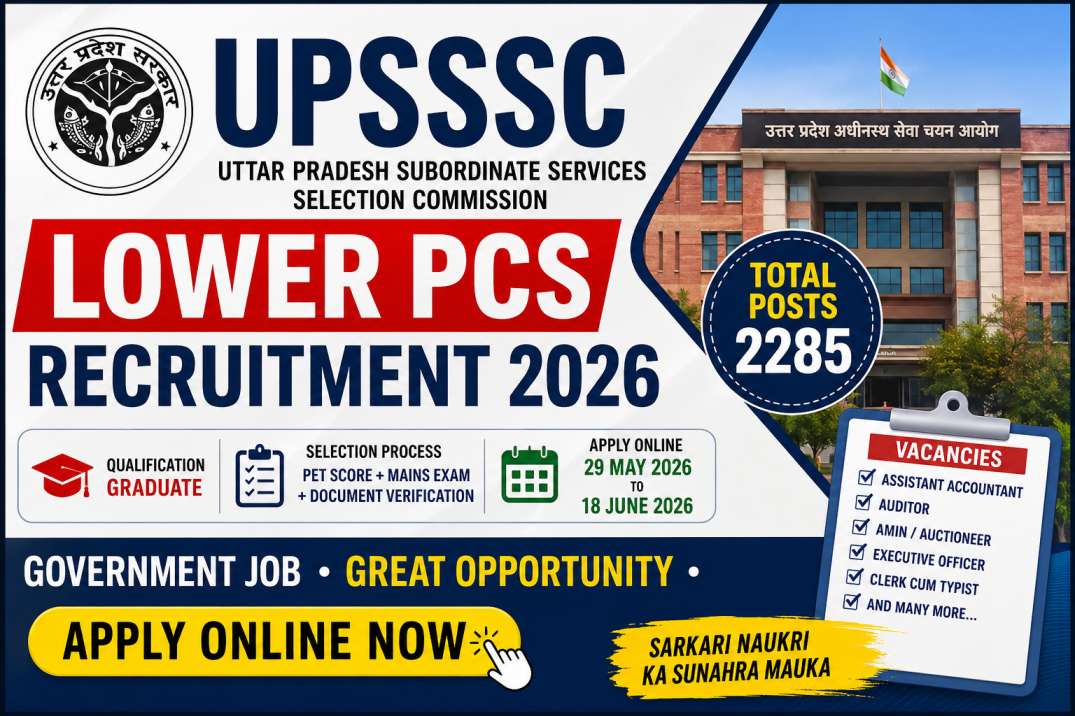 UPSSSC Lower PCS Recruitment 2026