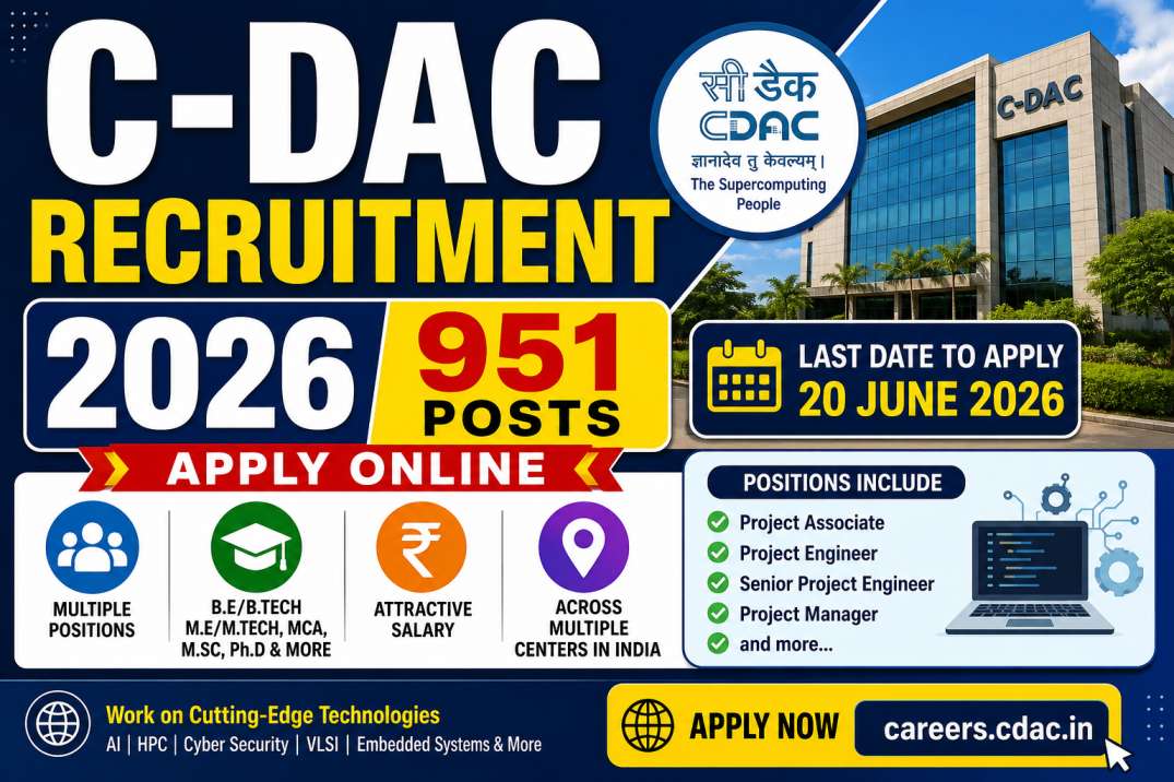 C-DAC Recruitment 2026