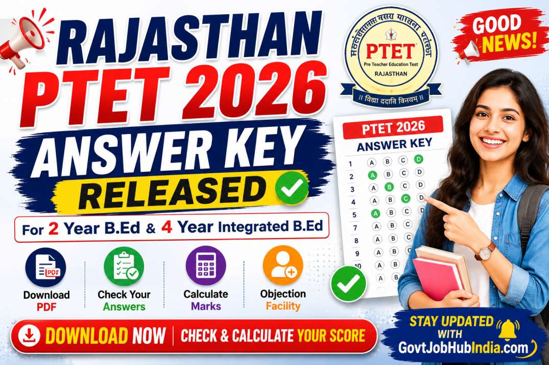 Rajasthan PTET 2026 Answer