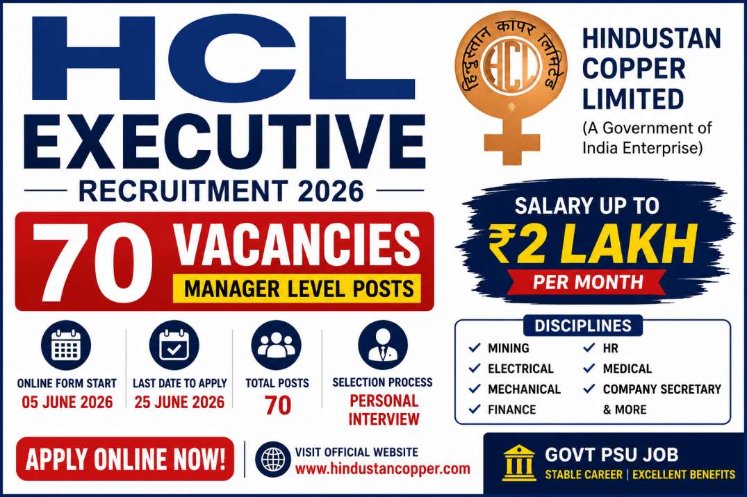 HCL Executive Recruitment 2026