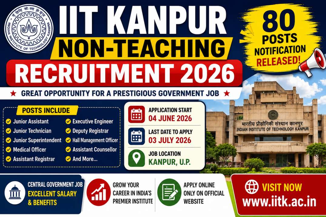 IIT Kanpur Non-Teaching Recruitment 2026