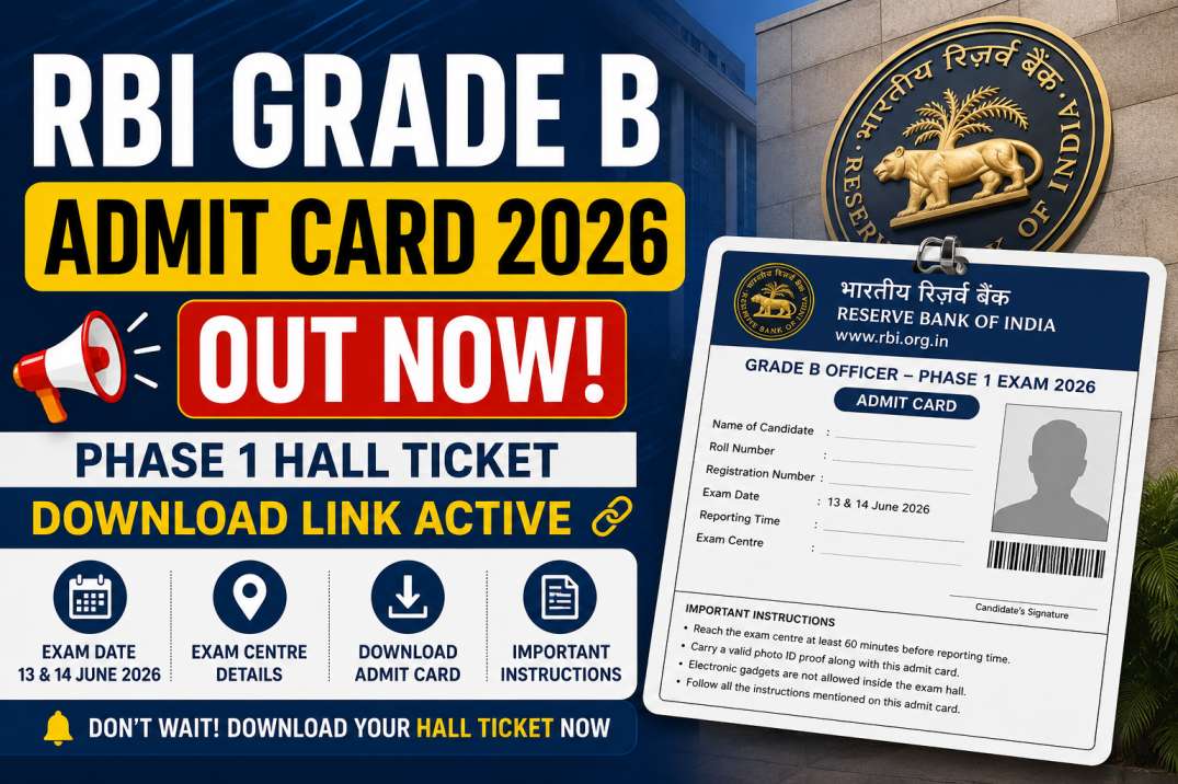 RBI Grade B Admit Card 2026
