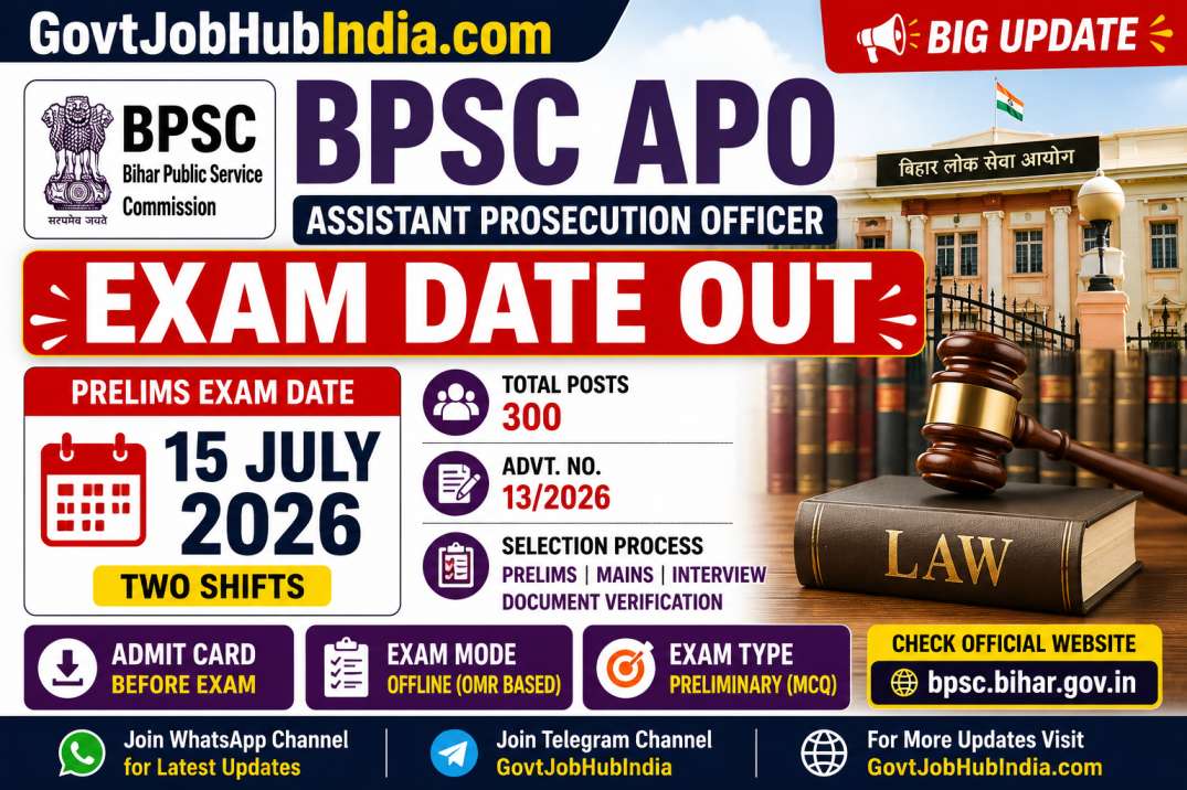 BPSC APO Exam Date 2026