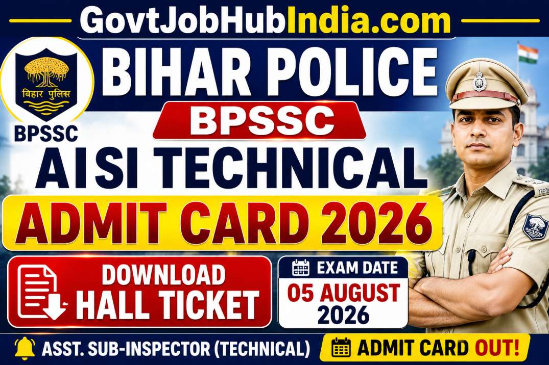Bihar Police ASI Technical Admit Card 2026