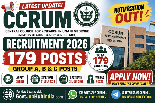 CCRUM Recruitment 2026
