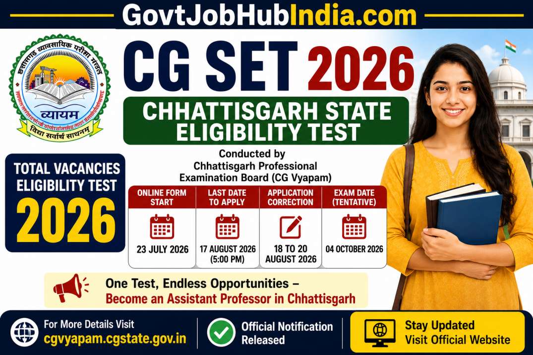 CG SET Online Form 2026