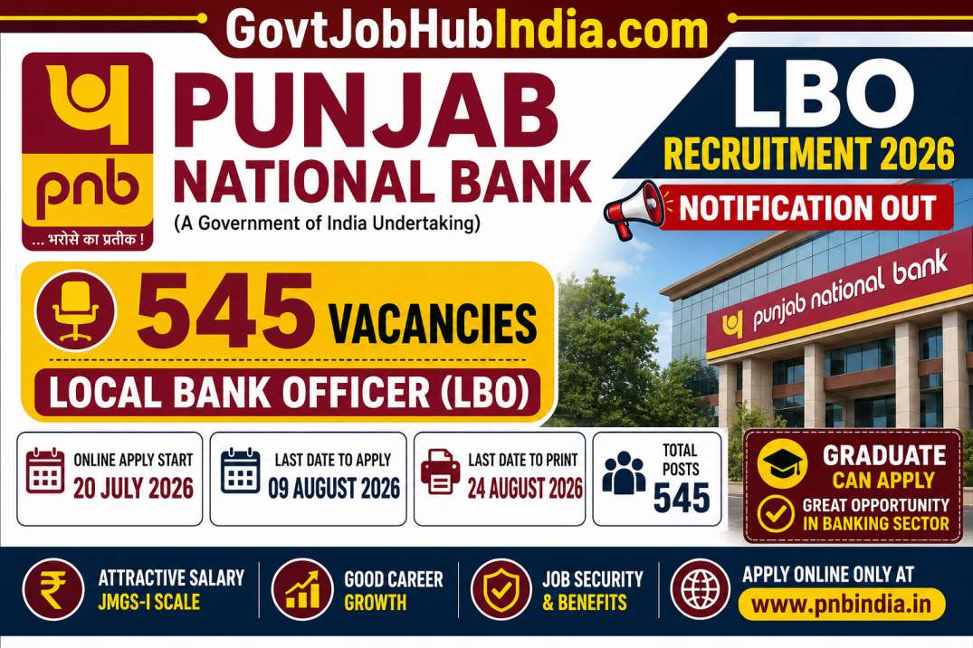 Punjab National Bank LBO Recruitment 2026