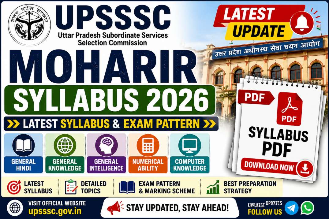 UPSSSC Moharir Syllabus 2026