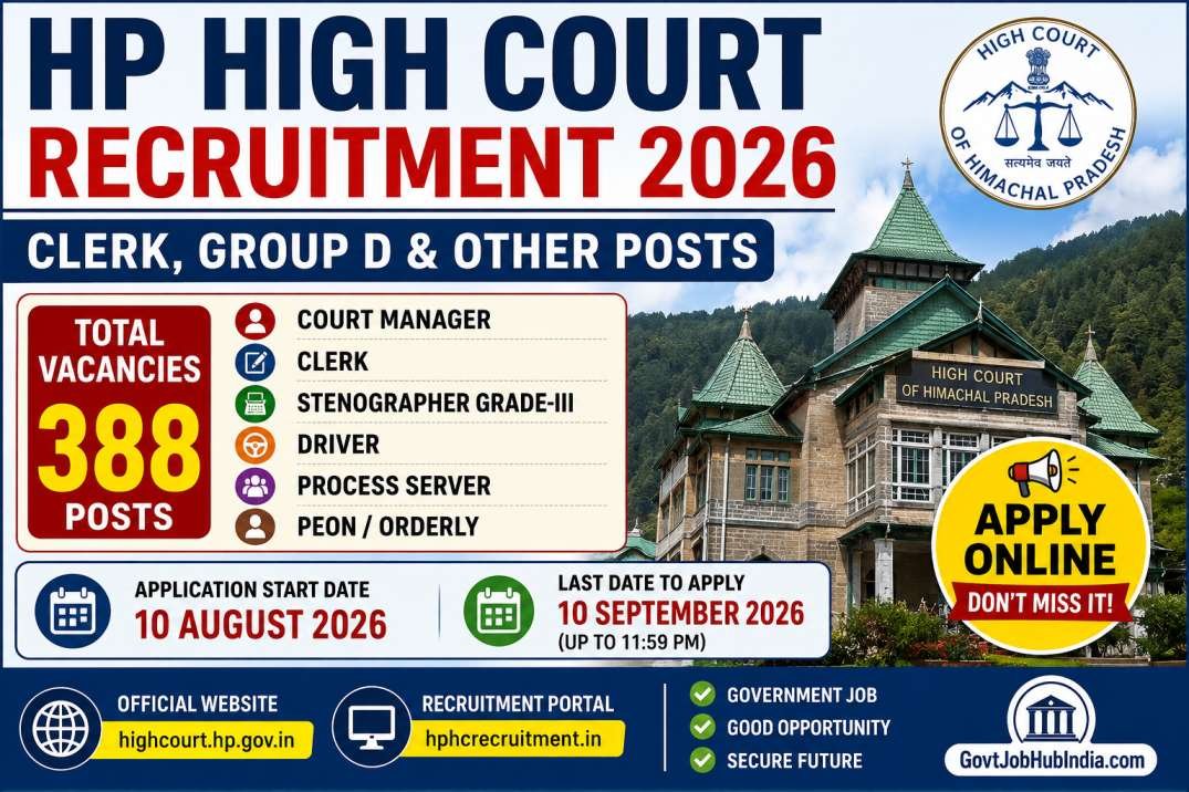 HP High Court Recruitment 2026