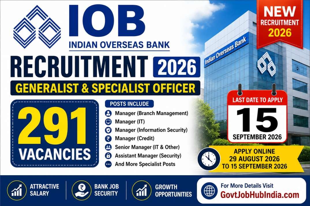 IOB Recruitment 2026