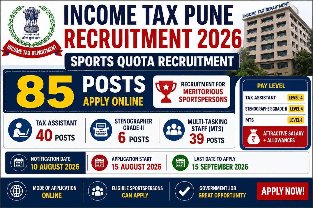 Income Tax Pune Recruitment 2026