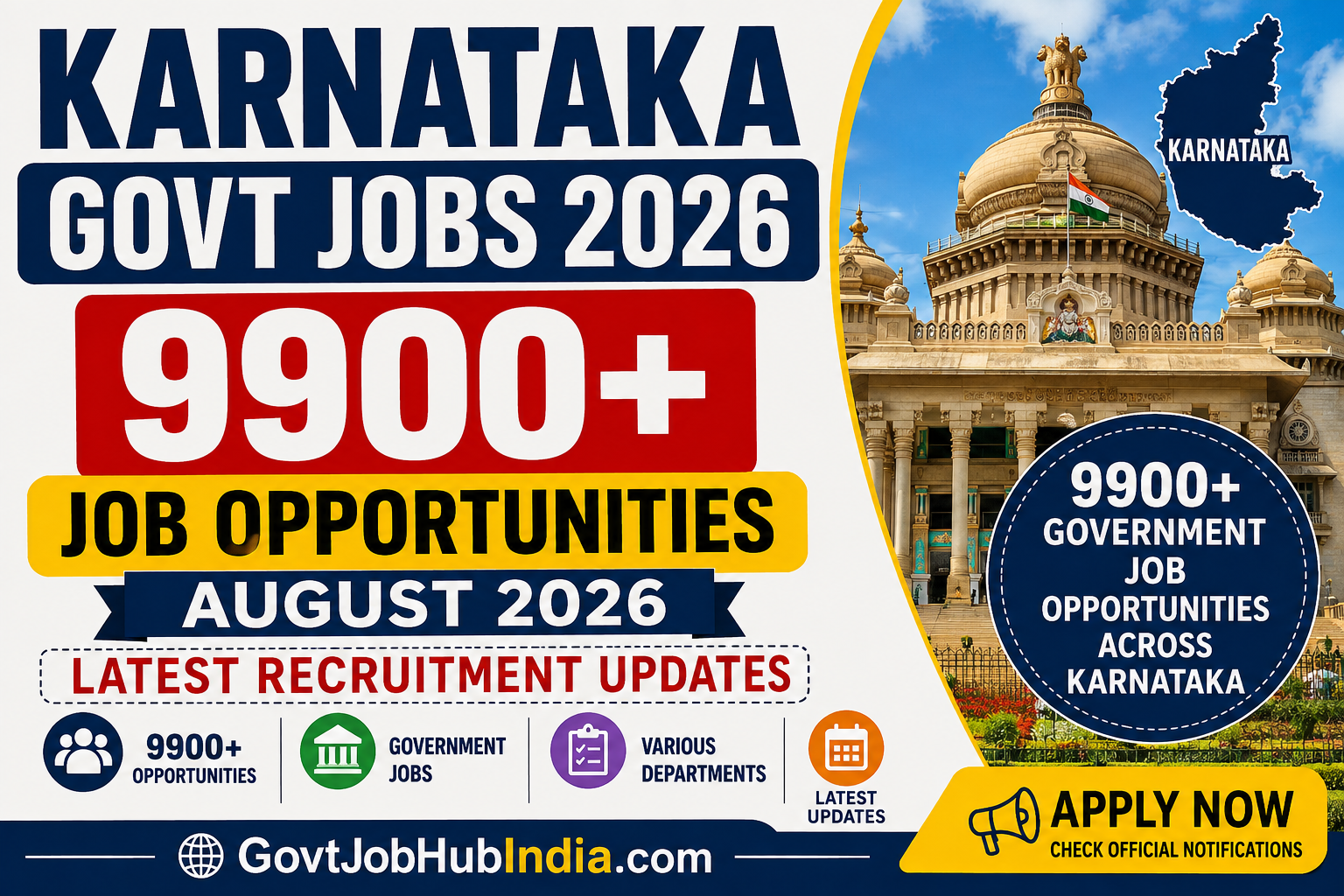 Karnataka Govt Jobs August 2026