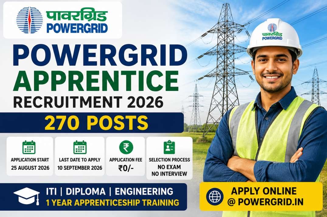 POWERGRID Apprentice Recruitment 2026