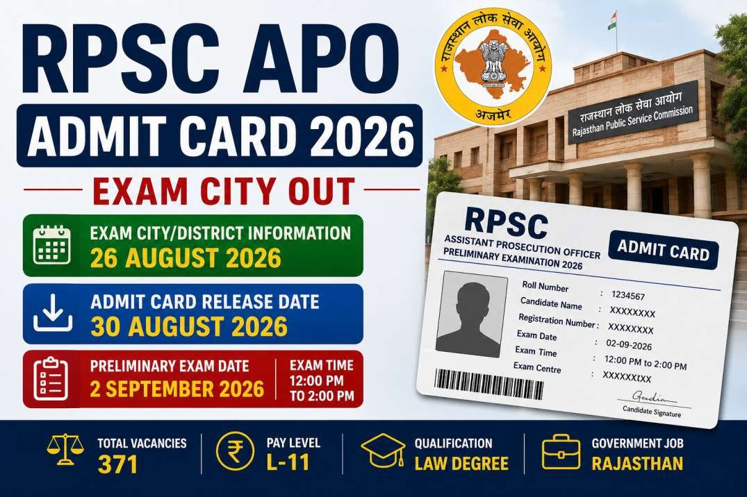 RPSC APO Admit Card 2026