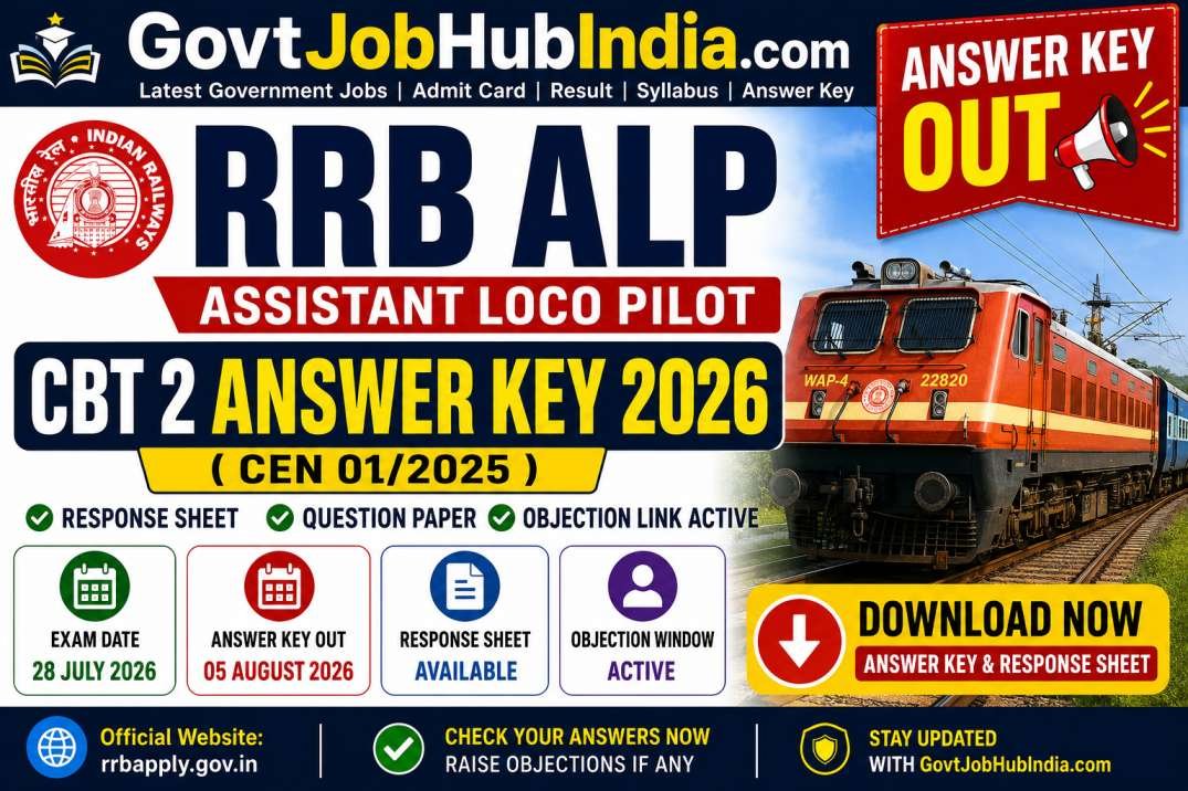 RRB ALP CBT 2 Answer Key 2026