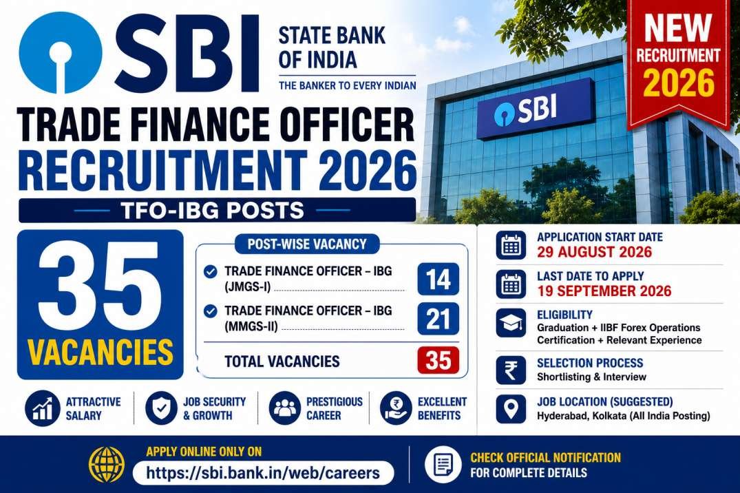 SBI Trade Finance Officer Recruitment 2026