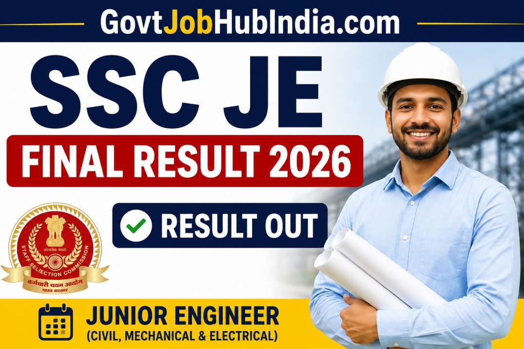 SSC JE Final Result 2026