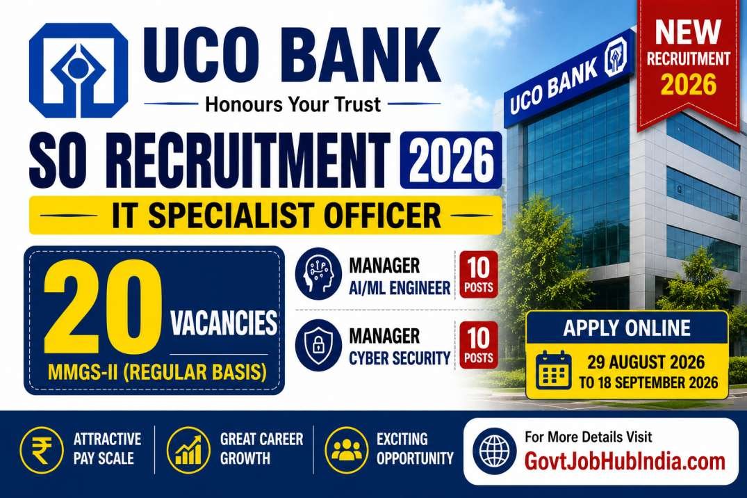 UCO Bank SO Recruitment 2026