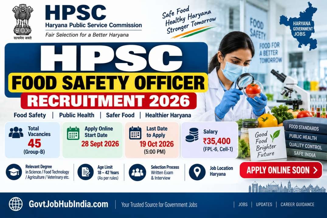 HPSC Food Safety Officer Recruitment 2026
