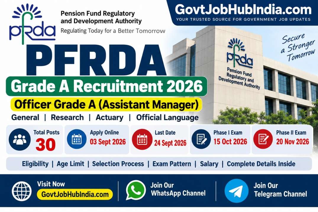 PFRDA Grade A Recruitment 2026