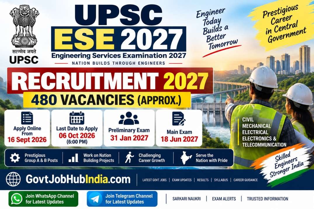 UPSC ESE Recruitment 2027